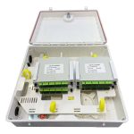 2 in 2 Out 32 Core FTTH Distribution Box For Cassette Splitter , 24 Cores Splice