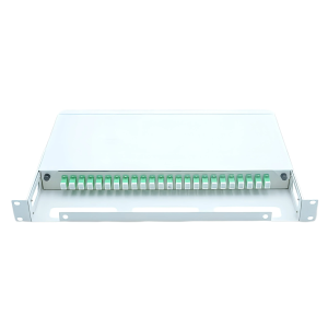 1U Rack-Mount 24-Port Fixed Fiber Patch Panel (24-Splice Capacity)
