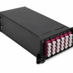 24 Fiber MPO to LC Breakout Cassette, 6 x LC Quad Adapters, OM4