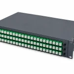 2U Fiber Optic Patch Panel With 48 Adapter Ports, 48 Splices