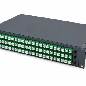 2U Fiber Optic Patch Panel With 48 Adapter Ports, 48 Splices