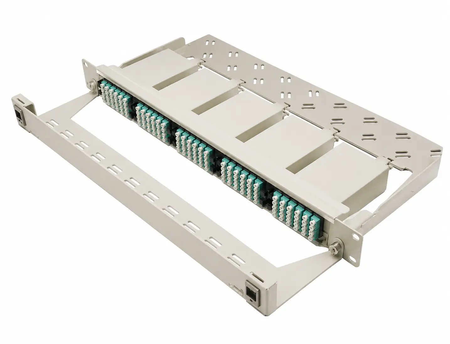 1U Modular Type Ultra-High Density 96 Fiber Patch Panel Unloaded
