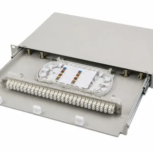 1U Fiber Patch Panel with 24 SC, FC, LC, ST Adapter Port, 24 Splices