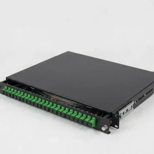 1U Sliding Fiber Patch Panel with 24 SC Duplex Adapter Port