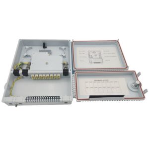 16 Port FTTH Fiber Distribution Box For Plug-in Splitter , 8 Cores Splice
