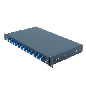 12 Port Fiber Patch Panel With 12 Adapter Ports, 12 Splices