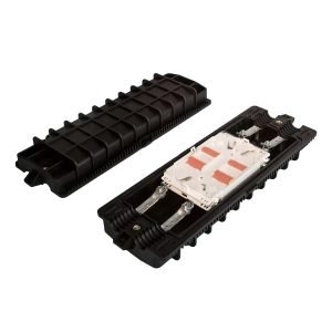 In-line Fiber Splice Closure With 4 Cable Port, 96 Splices