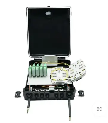 2 in 5 out 24 Port FTTH Distribution Box For Blockless Splitter, 24 Splices