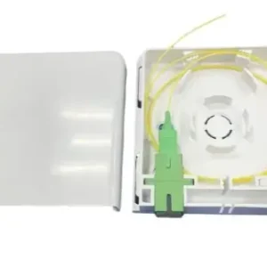2 Ports Fiber Optic Wall Outlet Plate, 2 Core Splice