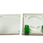 2 Port Fiber Wall Outlet For SC/APC Adapter , 2 Cores Splice