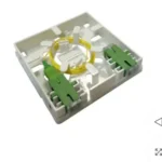 2 Port Fiber Wall Outlet Box With 2 SC Outlet, 2 Cores Splice