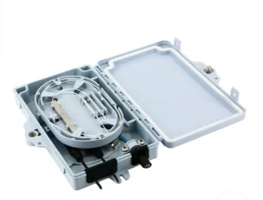 2 Ports Fiber Termination Box For 1×2 Mini Splitter, 4 Cores Splice