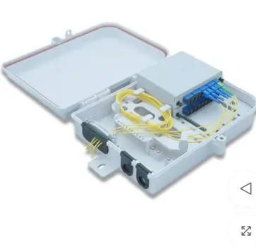 2 Port Fiber Cable Joint Box For FTTH Network, 16 Splices
