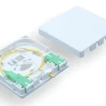 2 Port Fiber Optic Outlet Box With 2 SC Adapter Ports
